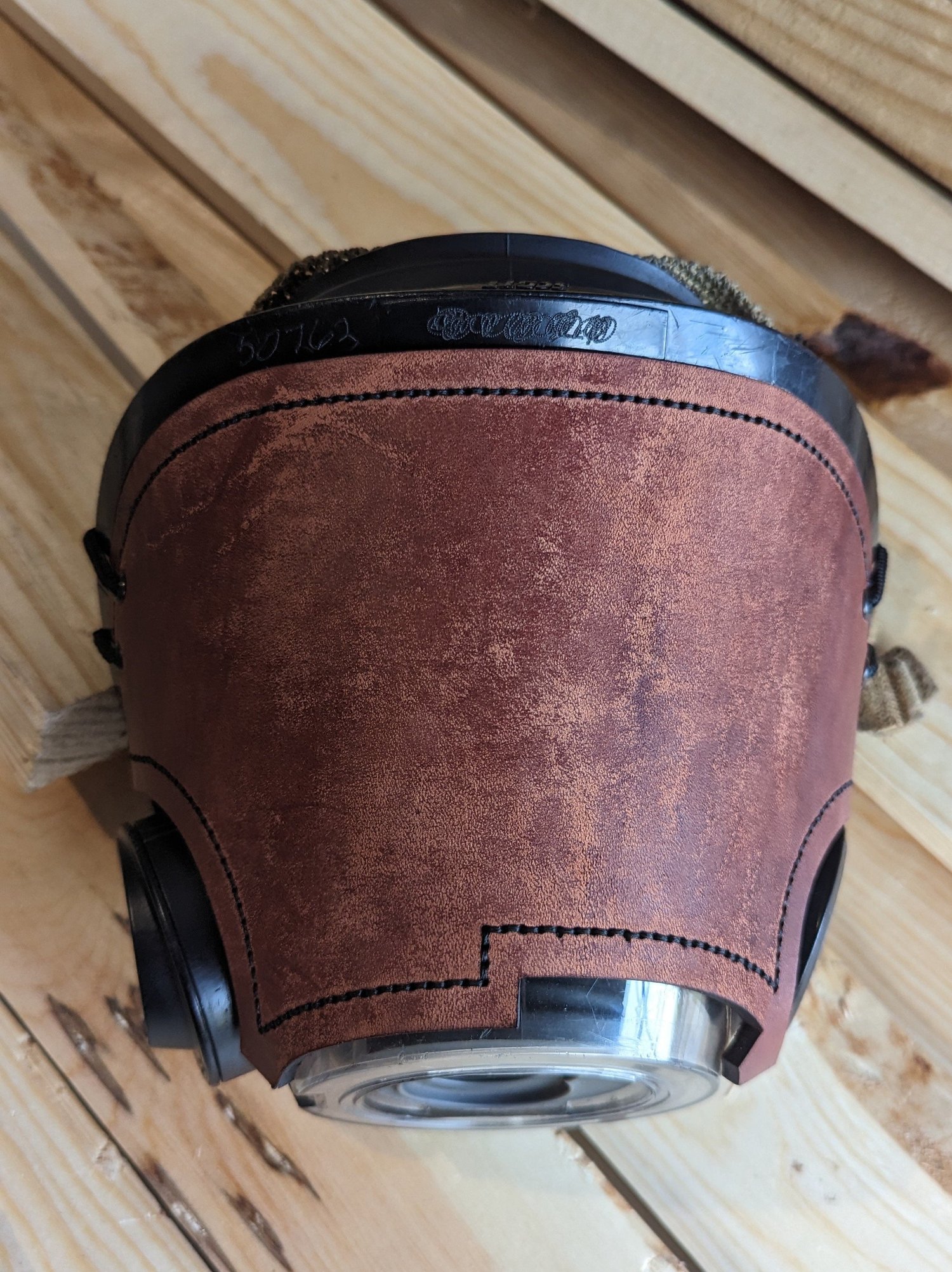 Personalized leather Scott AV-3000 mask cover – additional product view 5