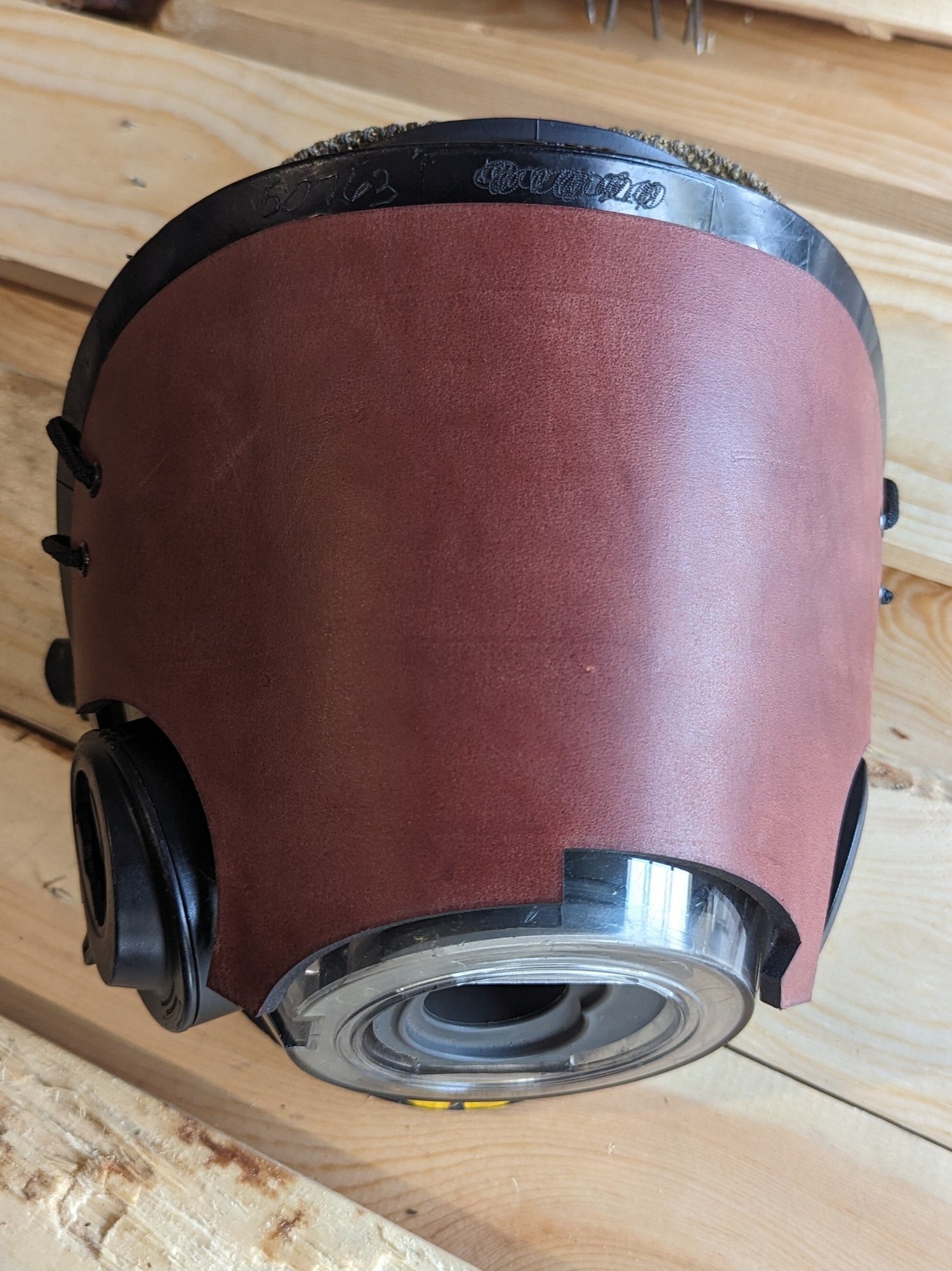 Personalized leather Scott AV-3000 mask cover – additional product view 9