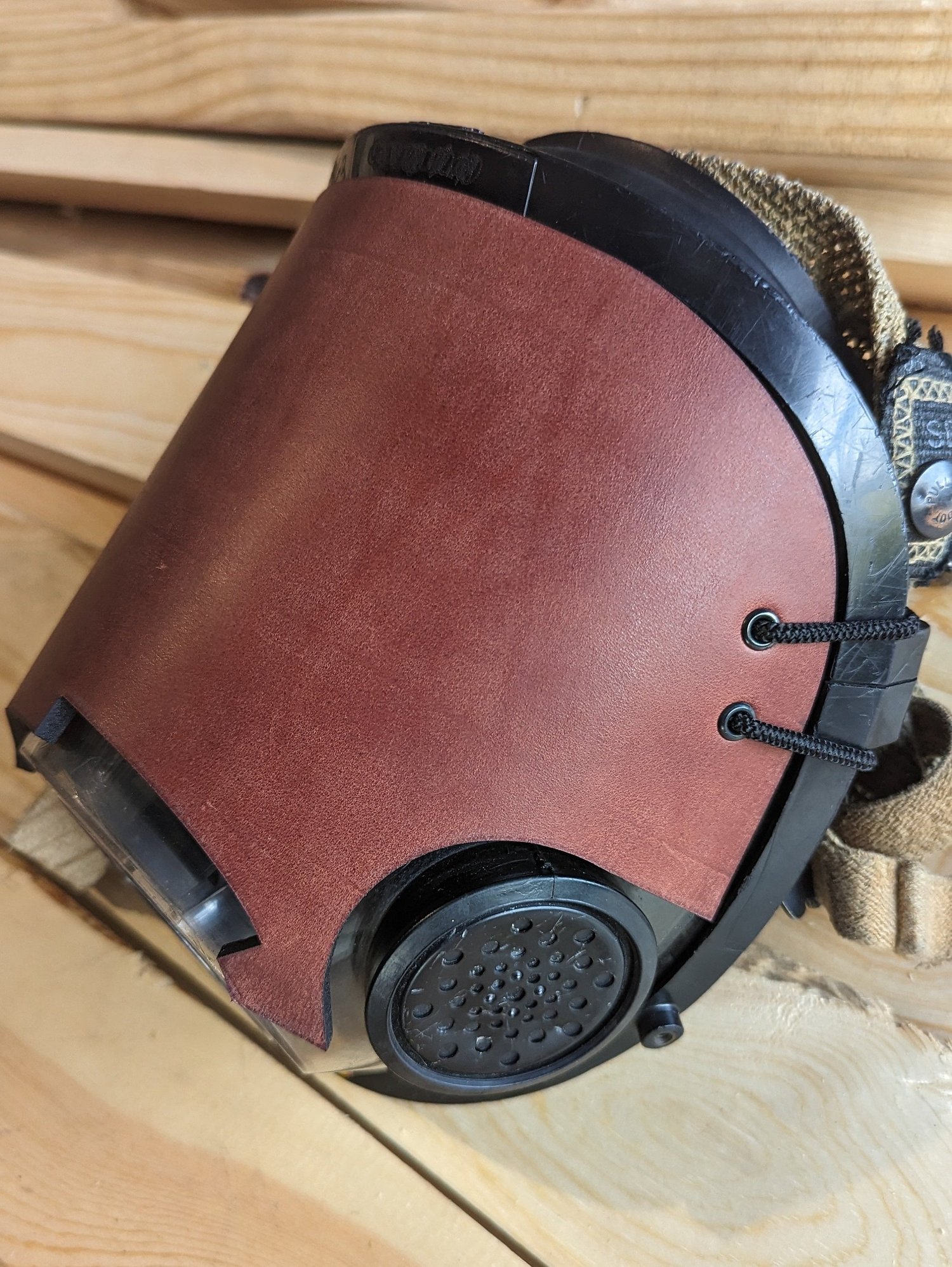 Personalized leather Scott AV-3000 mask cover – additional product view 10