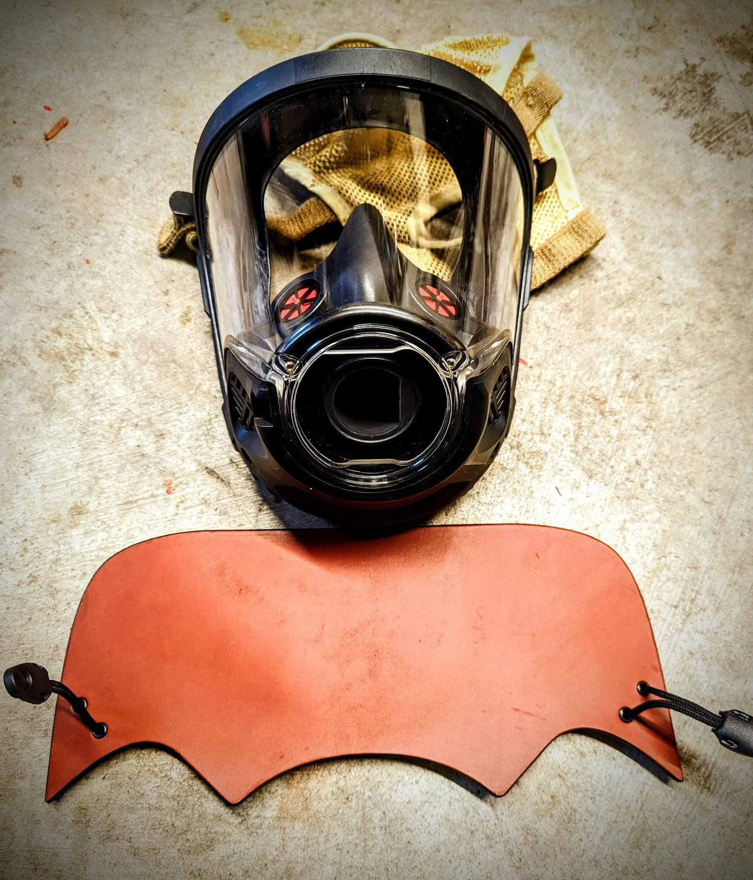 Personalized leather Scott C5 SCBA mask cover – additional product view 5