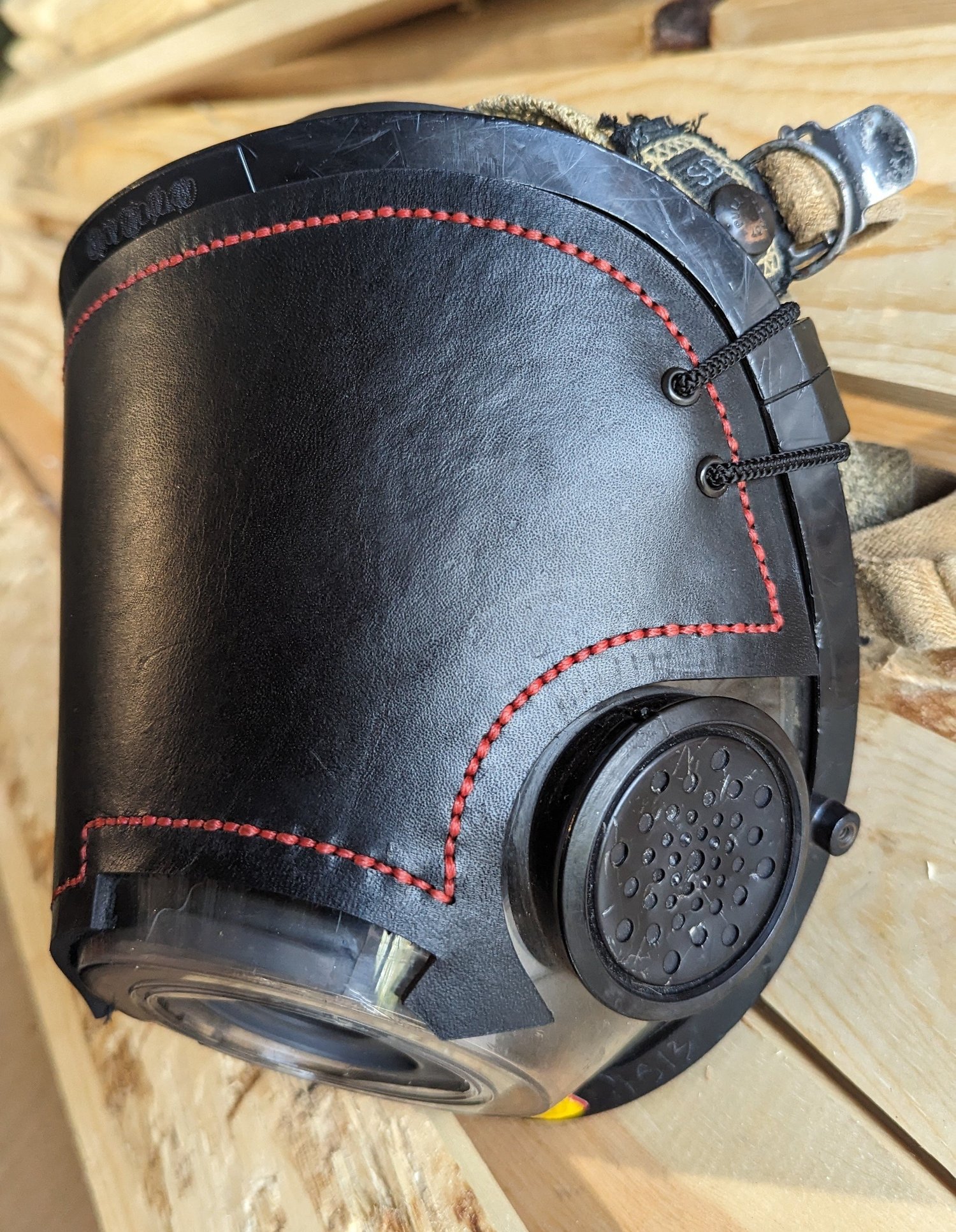 Personalized leather Scott AV-3000 blackout training cover – additional product view 4